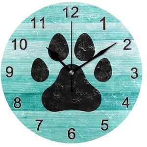 Paw Print Clock NWT